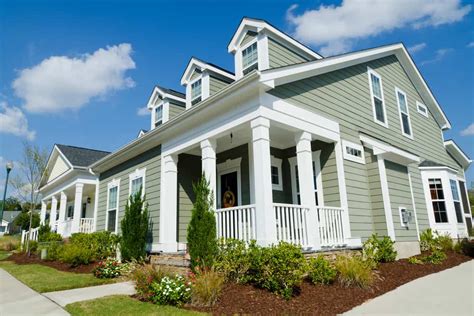 one story green house exterior